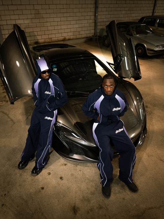 Navy Blue Sui Generis Windbreaker Tracksuit