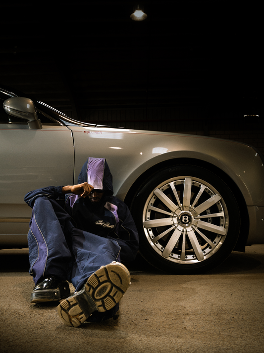 Navy Blue Sui Generis Windbreaker Tracksuit